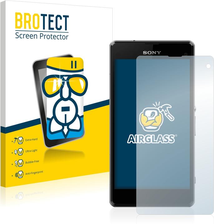 Produktbild BROTECT AirGlass Panzerglasfolie (1 Stück, Sony Xperia Z1 Compact)