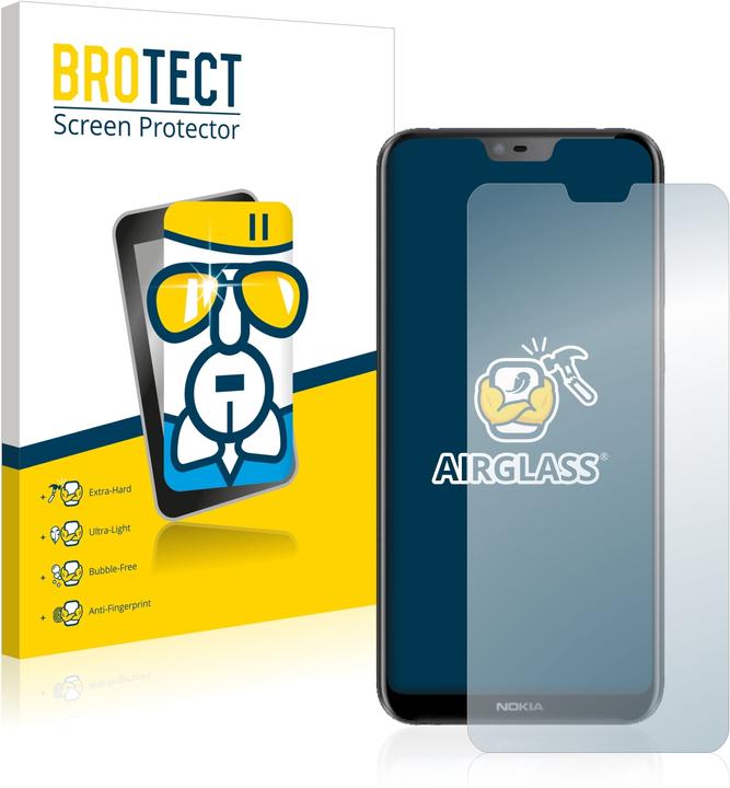 Image du produit BROTECT AirGlass Verre (1 pièce(s), Nokia 6.1 Plus)