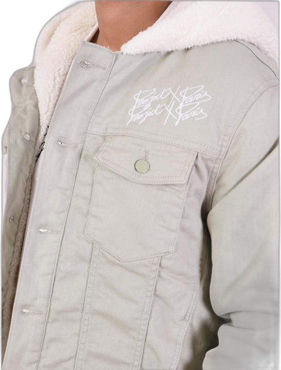 Actual product image Project X Paris Denim jacket with shearling hood (S)