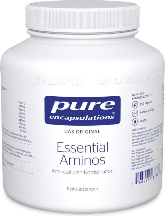 Produktbild Pure encapsulations Essential Aminos Kapsel (neu) (180 Stück, Kapseln, 211 g)