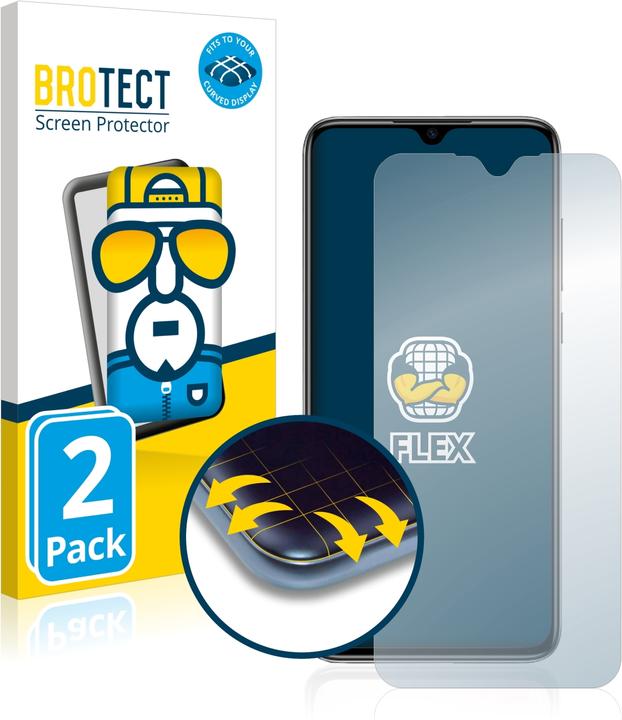 Actual product image BROTECT Full-Cover Protector (2 Piece, Mi 9 Lite)