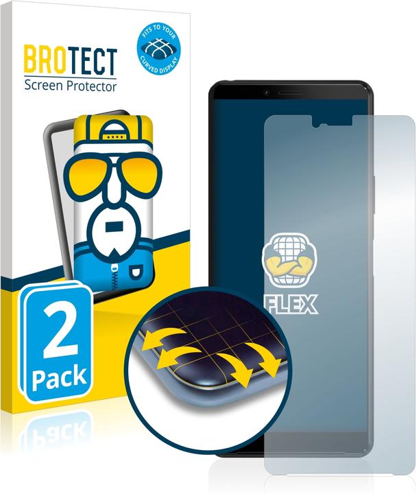 Produktbild BROTECT Full-Cover Displayschutz (2 Stück, Sony Xperia 10 II)