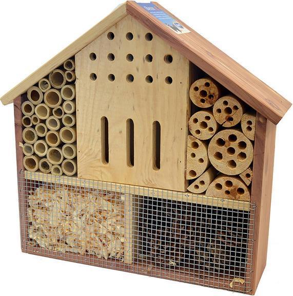 Duvoplus Insektenhaus Oberon, 37 x 11 x 36 cm (Marienkäfer, Florfliegen, Schmetterlinge, Ohrwürmer, Wildbienen, Biene)