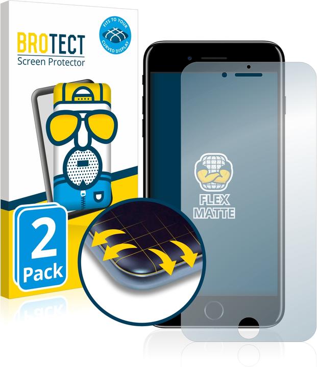 Immagine prodotto BROTECT Full-Cover Pellicola Opaca (2 Pezzo/i, Apple iPhone 7 Plus)