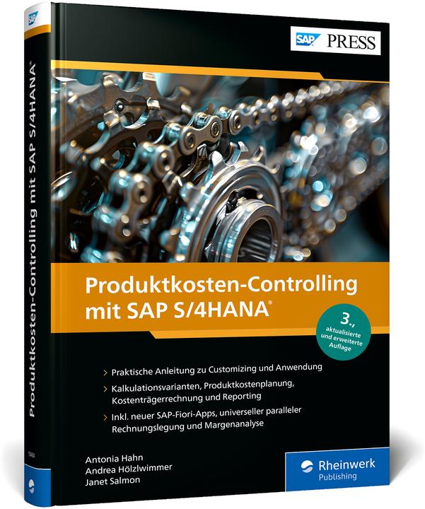 Actual product image Produktkosten-Controlling mit SAP S/4HANA (German, Antonia Hahn, Andrea Hölzlwimmer, Janet Salmon, 2025)
