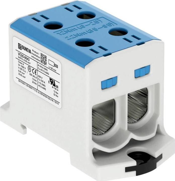 Ouneva Group VC05-0043 Distributor block blue 1 pc.