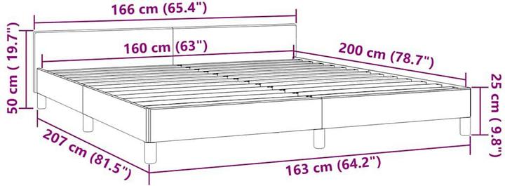 Actual product image VidaXL Johnny (160 x 200 cm)