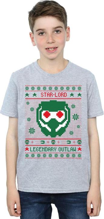 Immagine prodotto Guardians Of The Galaxy Vol. 2 Star Lord Fair Isle Maglietta Ragazzi (152, 158)