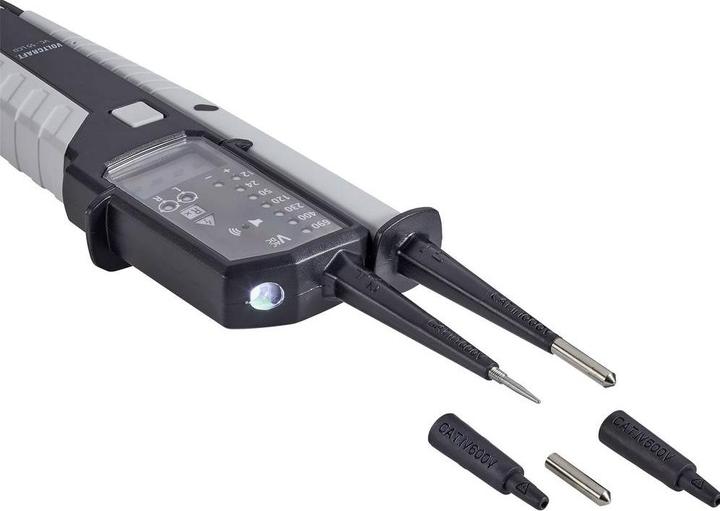 Actual product image Voltcraft VC-55 LCD Two-pole voltage tester calibrated (ISO) CAT III 1000 V (CAT IV 600V, CAT III 1000V)