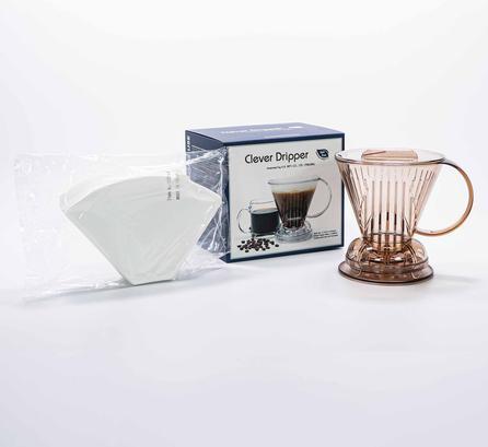 Image du produit MGA Goutteur - L 500 ml, marron translucide + 100 filtres (0.50 l)