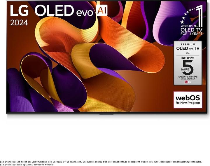 Actual product image LG OLED77G48LW (77", G4, OLED, 4K, 2024)