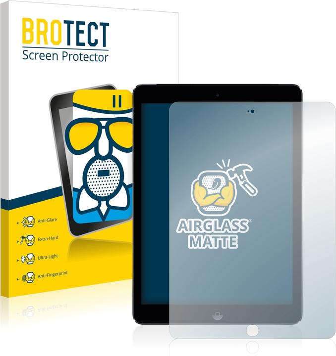 Actual product image BROTECT AirGlass Glass Matte (1 Piece, iPad Air 2014 (2. Gen))