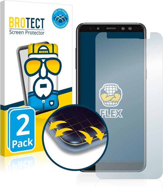 Actual product image BROTECT Full-Cover Protector (2 Piece, Samsung Galaxy A8 (2018))