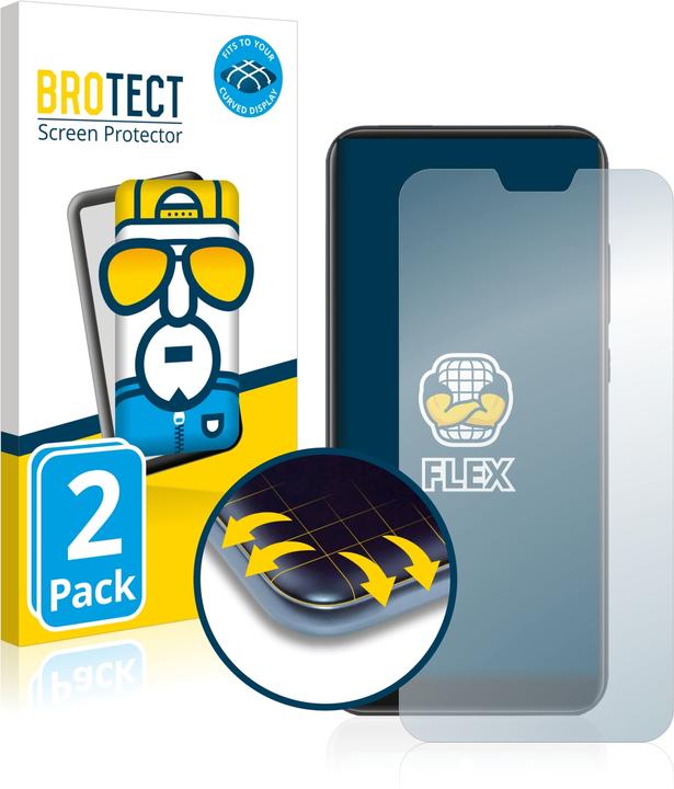 Actual product image BROTECT Full-Cover Protector (2 Piece, Mi A2 lite)