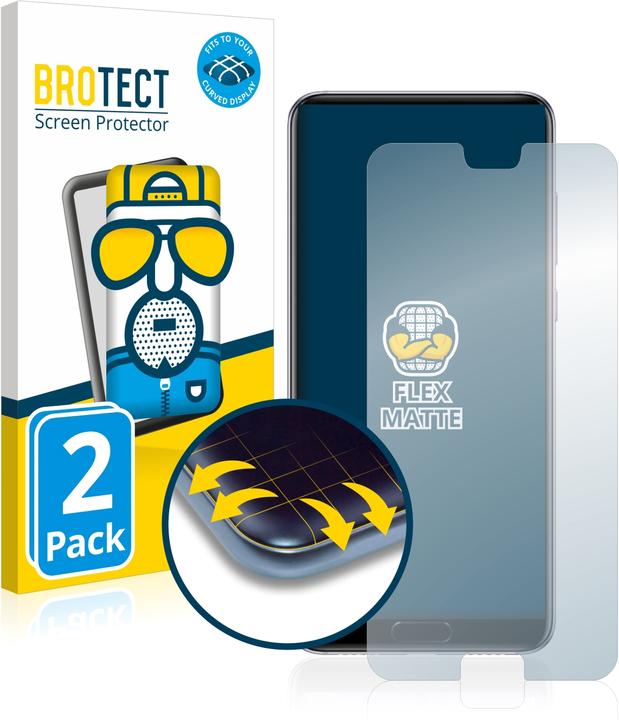 Actual product image BROTECT Full-Cover Protector Matte (2 Piece, Huawei P20 Pro)