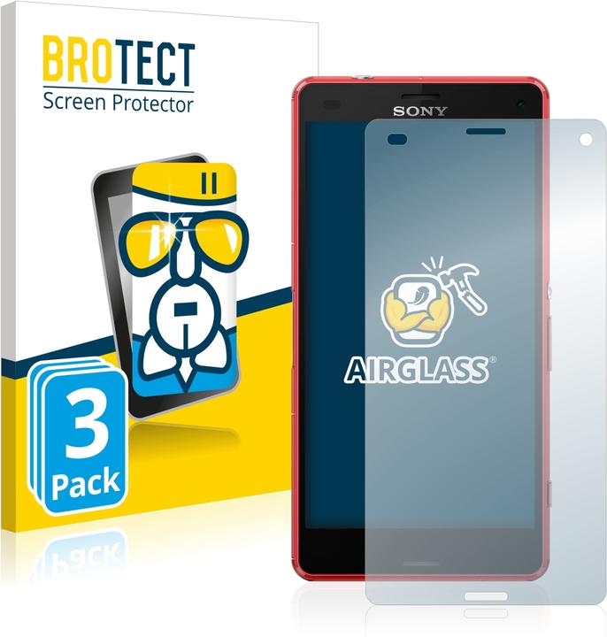 Image du produit BROTECT AirGlass Verre (3 pièce(s), Sony Xperia Z3 Compact)