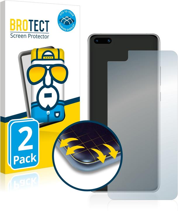 Actual product image BROTECT Full-Cover Protector (2 Piece, Huawei P40)
