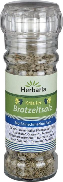 Herbaria Kräuter Brotzeitsalz Mühle bio (75 g)