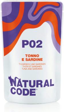 Image du produit Natural Code P02 Adult Cat Thon et sardines (Adulte, 24 pcs, 1680 g)