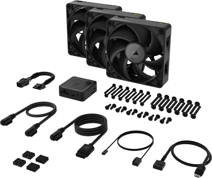 Actual product image Corsair RX MAX Series, iCUE LINK RX120 MAX, 120mm Fan, Triple Fan Kit (120 mm, 3 x)