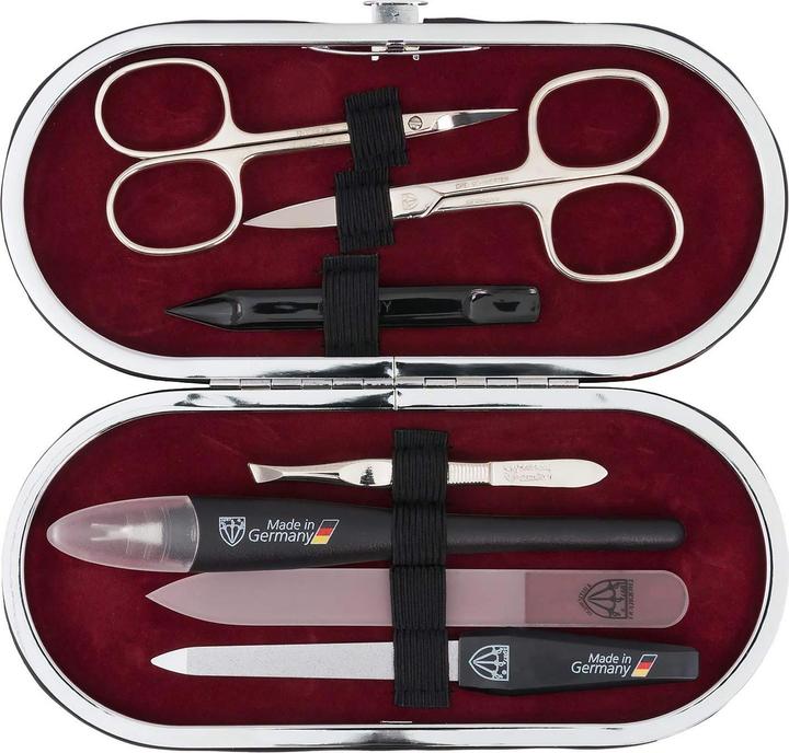 Actual product image Kellermann Nail Set Vittoria 7-pcs Wine Red Imitation Leather