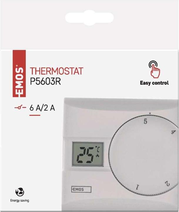 Actual product image Emos Room thermostat P5603R, manual, wired
