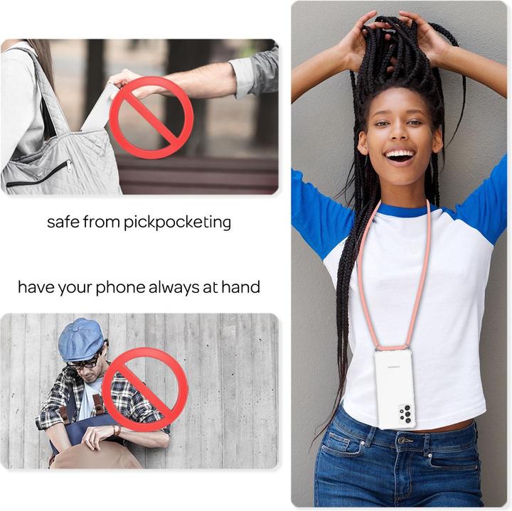 Actual product image Nalia Mobile phone case with chain