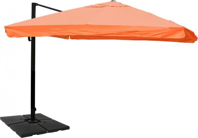 Actual product image Mendler Aluminium gastronomy luxury traffic light umbrella, 3.5x3.5m terra - 10375 (3.50 m)