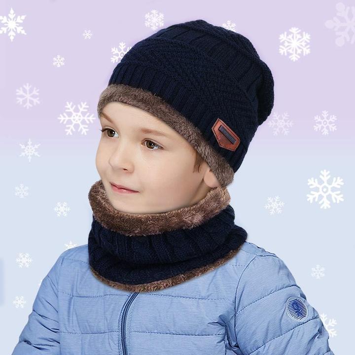 Produktbild Out of the blue Warme Kinder Mütze Beanie mit Schal