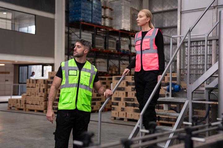 Immagine prodotto Korntex Gilet ad alta visibilità Hamburg Verde chiaro con sicurezza a 360° S EN ISO 17353 ® KXCMF (S)
