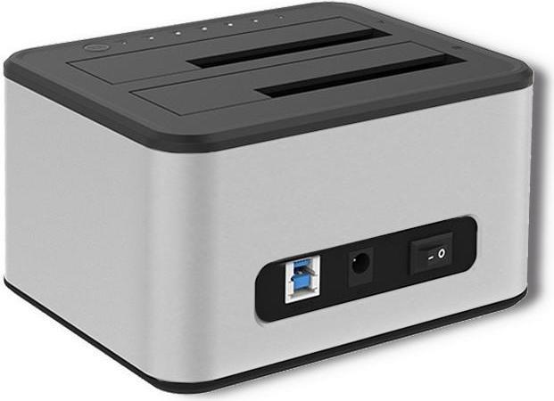 Produktbild Qoltec 50316 2x HDD/SSD docking station 2.5/3.5inch SATA USB 3.0 Cloning