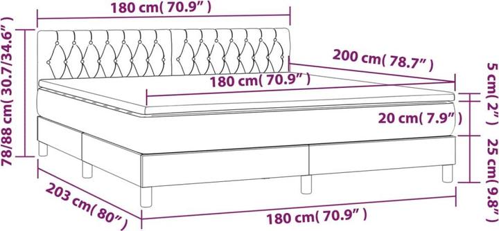 Produktbild VidaXL Koa (180 x 200 cm)