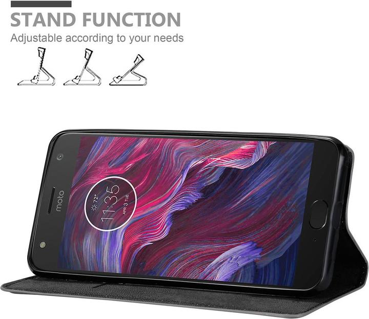 Actual product image Cadorabo Book Invis. Magnet sleeve (Motorola Moto X4)