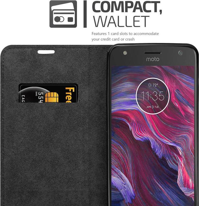 Actual product image Cadorabo Book Invis. Magnet sleeve (Motorola Moto X4)