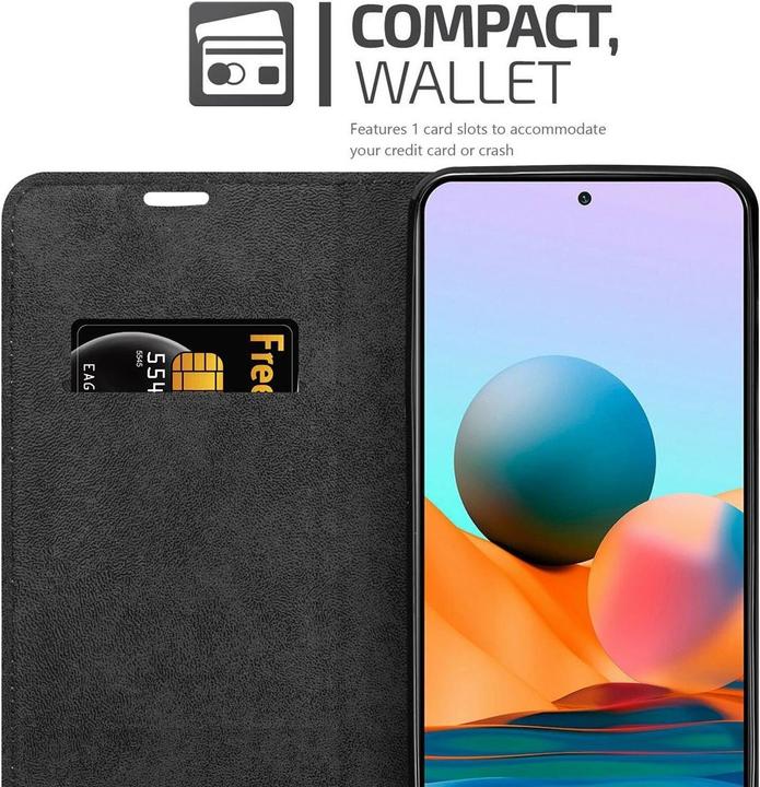Image du produit Cadorabo Book Invis. Étui magnétique (Xiaomi Redmi Note 10S, Xiaomi Mi Note 10)