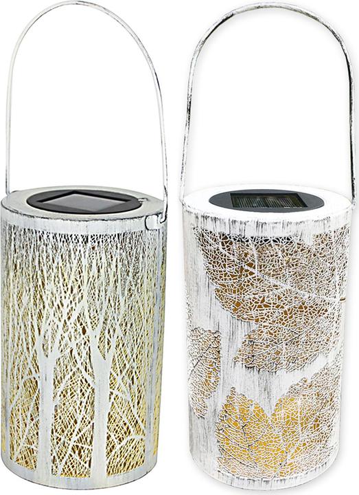 Produktbild HTI-Living Solarlaterne Blätter/Baum, 2er Set (12.5 x 12.5 cm, 2 x)