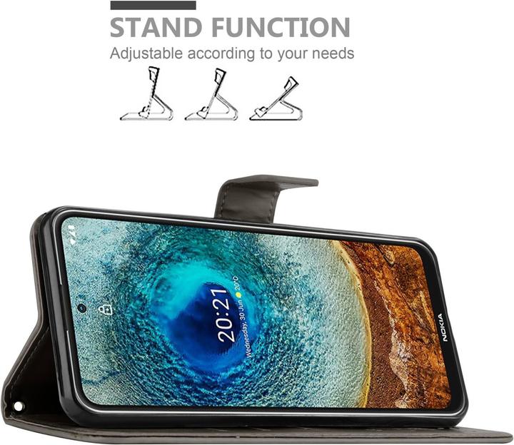 Actual product image Cadorabo Flower Book cover (Nokia X20, Nokia X10)