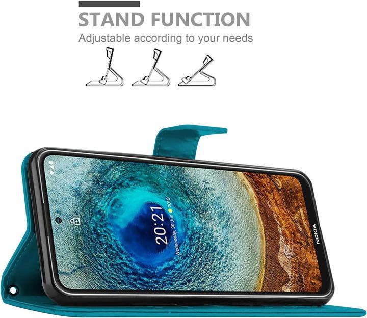 Actual product image Cadorabo Flower Book cover (Nokia X20, Nokia X10)