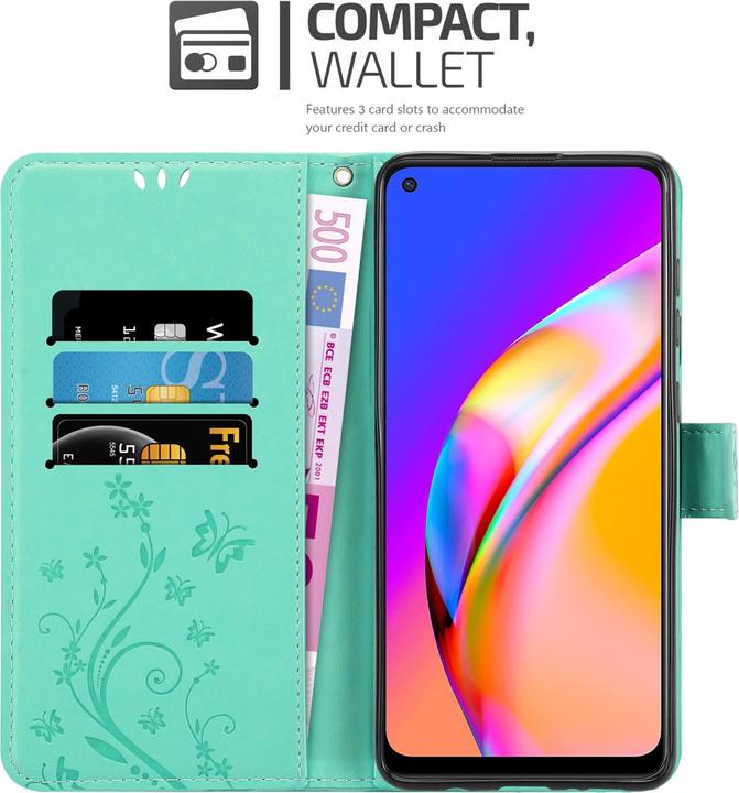 Immagine prodotto Cadorabo Copertina del libro a fiori (Oppo A94 5G)