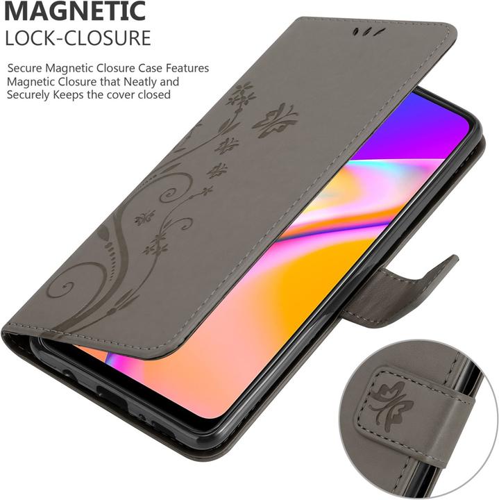 Actual product image Cadorabo Flower Book cover (Oppo A94 5G)