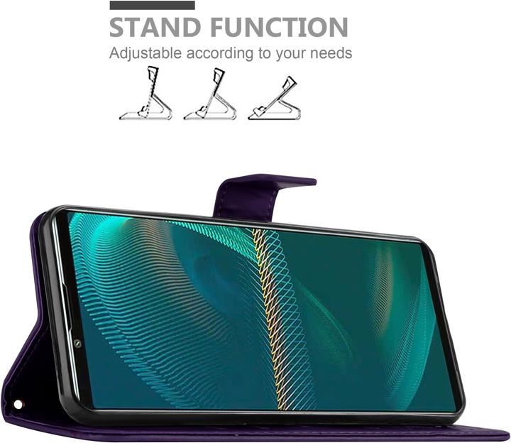 Actual product image Cadorabo Flower Book cover (Sony Xperia 5 III)