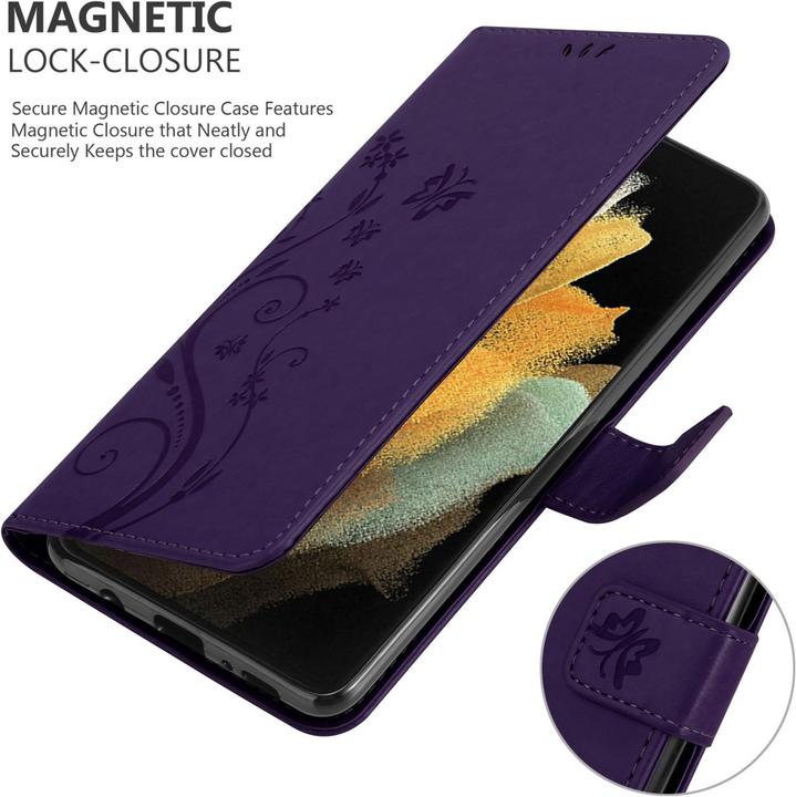 Image du produit Cadorabo Pochette Flower Book (Samsung Galaxy S22 Ultra)