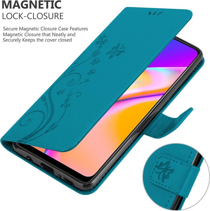 Actual product image Cadorabo Flower Book cover (Oppo A94 5G)