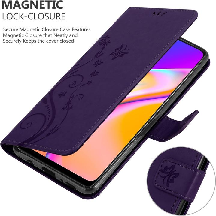 Actual product image Cadorabo Flower Book cover (Oppo A94 5G)