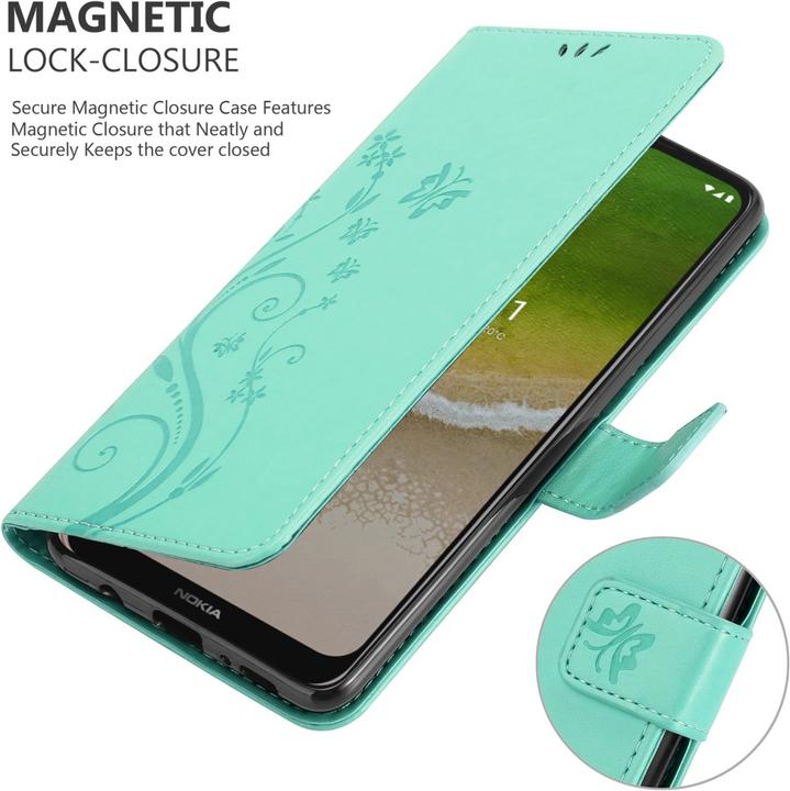 Actual product image Cadorabo Flower Book cover (Nokia G50 5G)