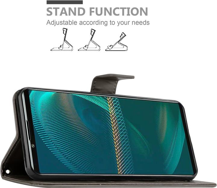 Actual product image Cadorabo Flower Book cover (Sony Xperia 5 III)