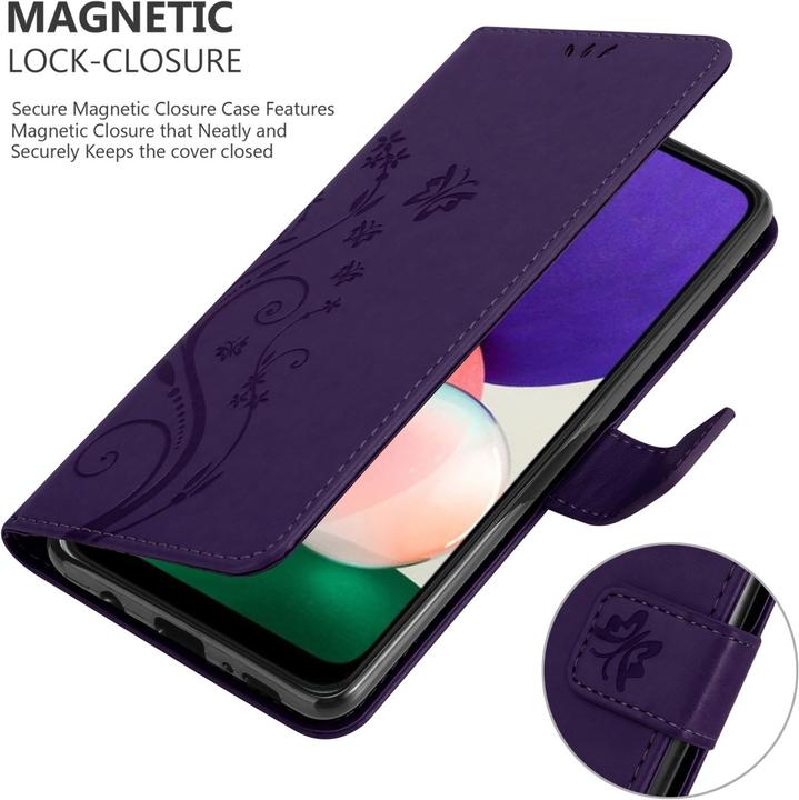 Actual product image Cadorabo Flower Book cover (Samsung Galaxy A22 5G)