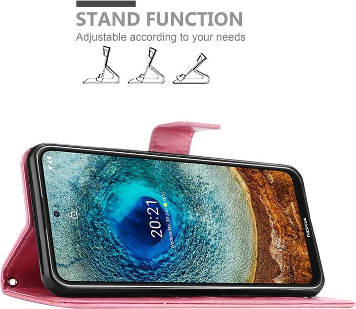 Actual product image Cadorabo Flower Book cover (Nokia X10, Nokia X20)