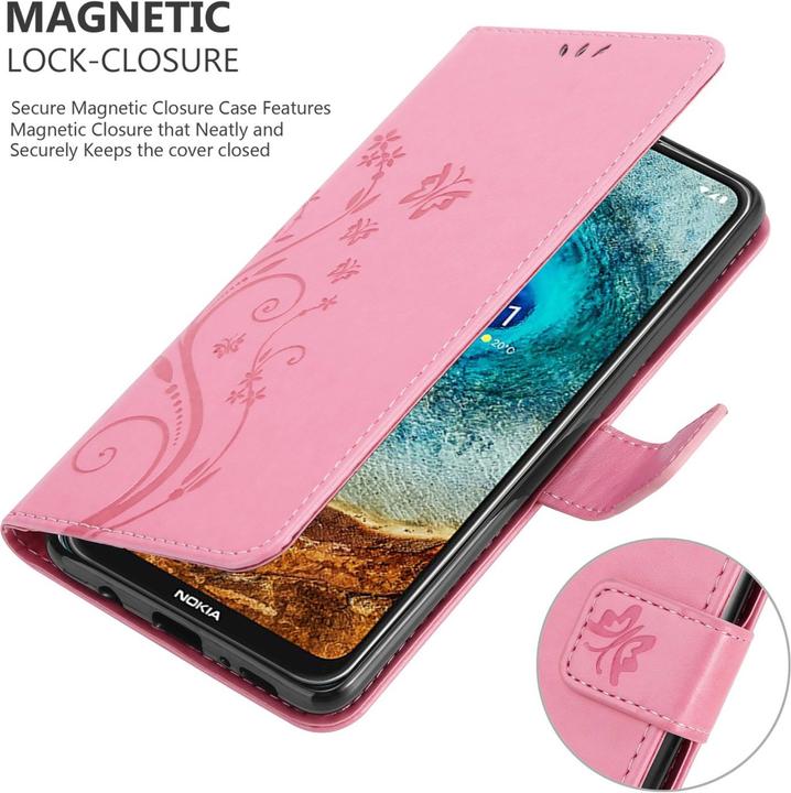Actual product image Cadorabo Flower Book cover (Nokia X10, Nokia X20)