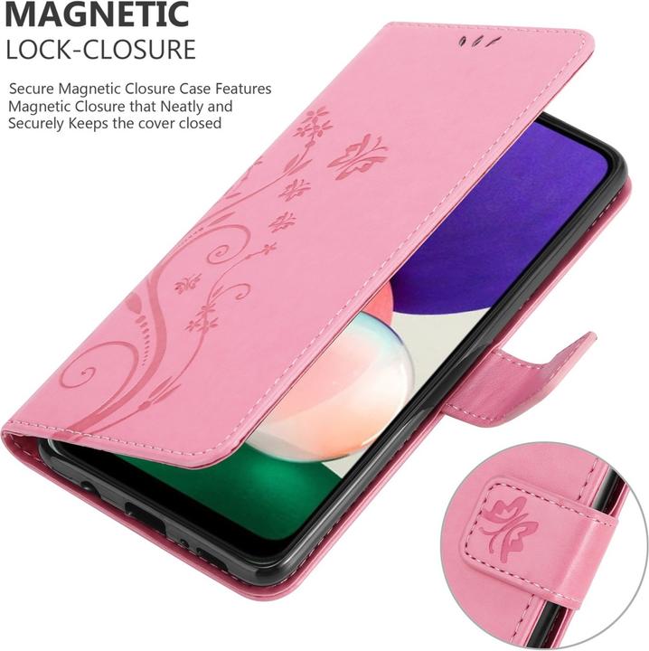 Actual product image Cadorabo Flower Book cover (Samsung Galaxy A22 5G)